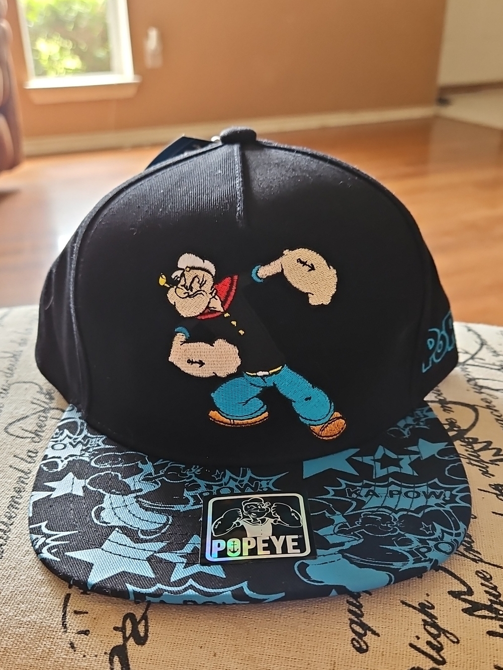 Popeye Black & Blue Snapback Hat